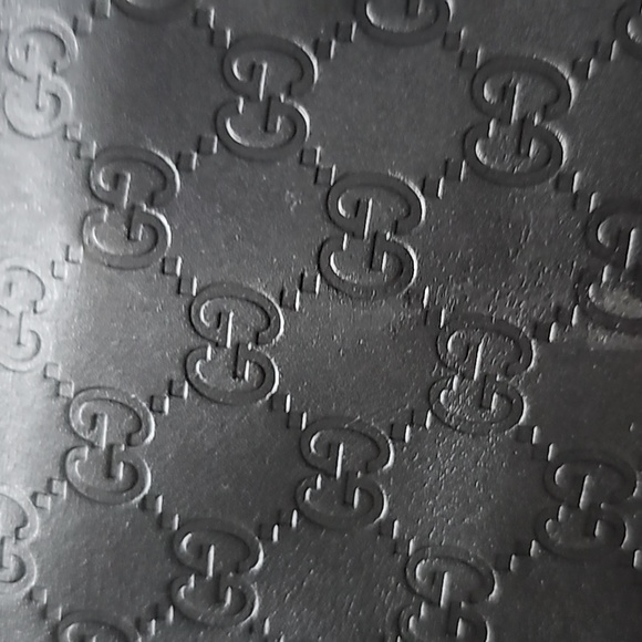 GUCCI large black Guccissima leather Punch tote bag - Picture 3 of 9